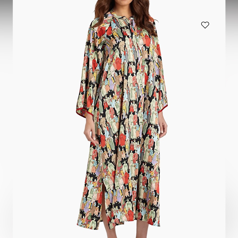 Natori Dynasty Zip Nightgown sz L